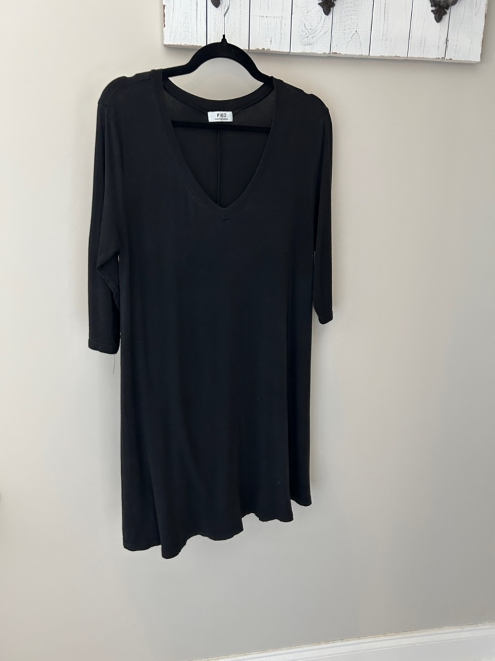 Vero Moda Black V-Neck Tunic Dress